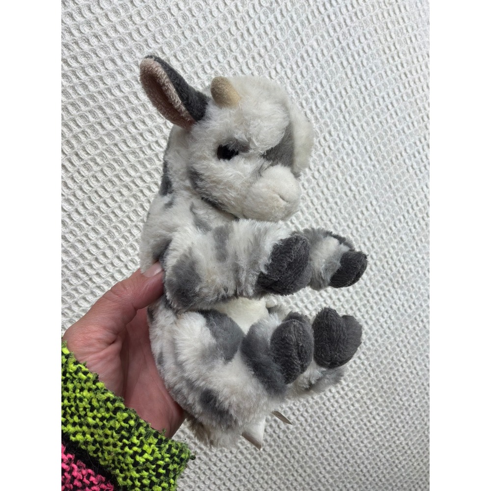 Farmcore Douglas Cuddle Toys lil' baby Goat Plush 7" Grey White